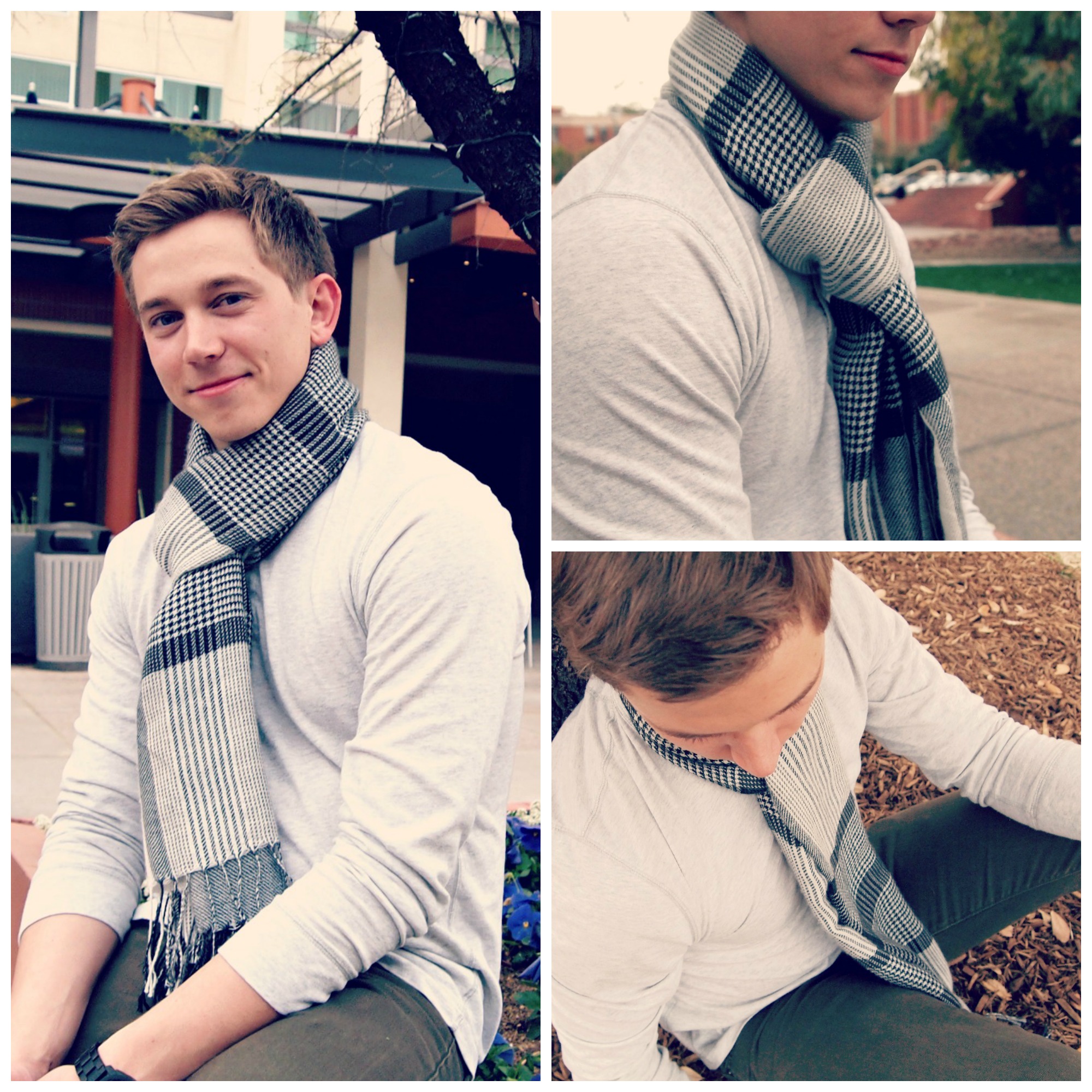 mens fashion cool weather scarves Jacob Lowery 