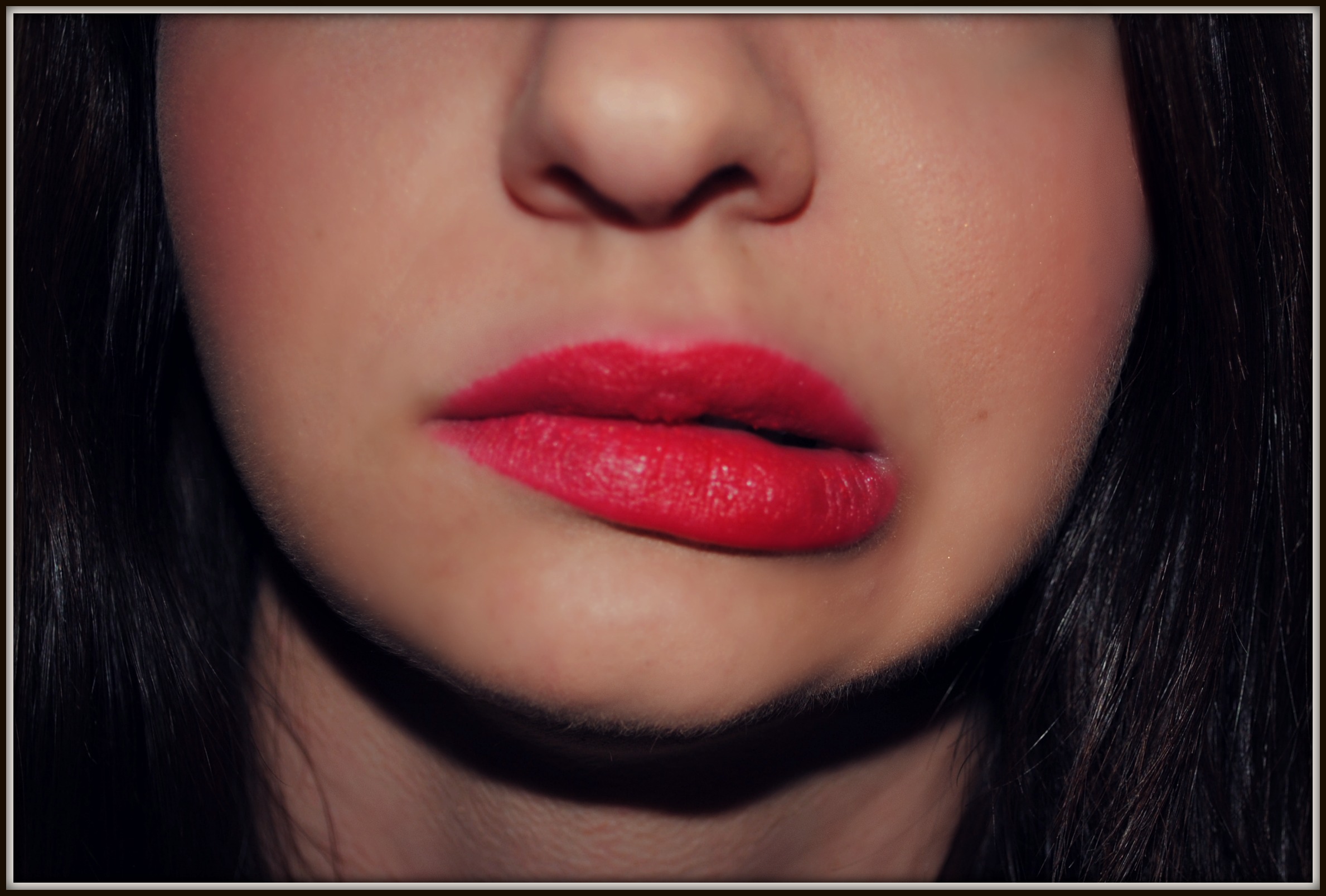 vday tutorial sideways red lip