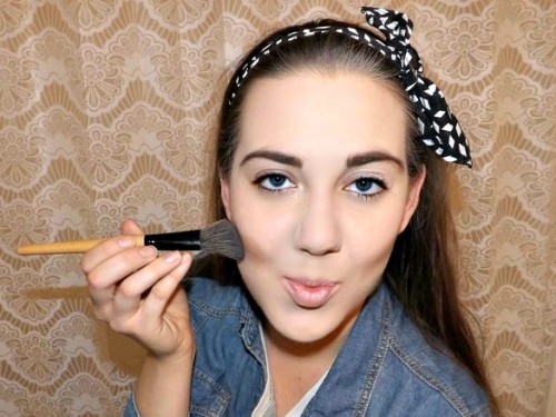 makeup brush tutorial contour pic
