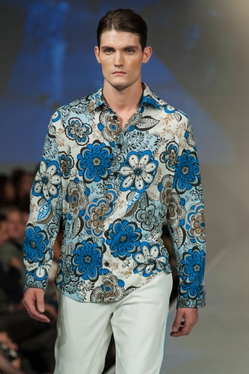 Paulie Gibson printed shirt Phoenix Fashion Week 2013