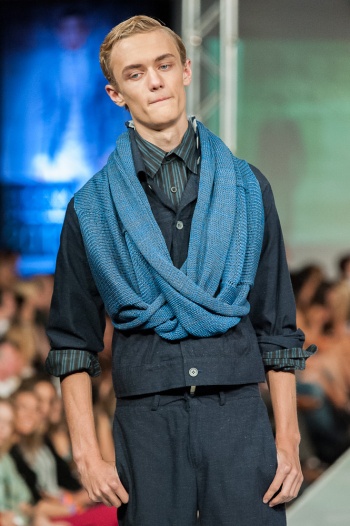 Paulie Gibson scarf wrap Phoenix Fashion Week 2013