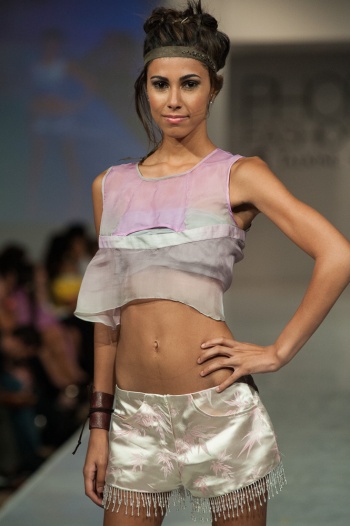 Stephanie Gentry cropped look Phoenix Fashion Week 2013
